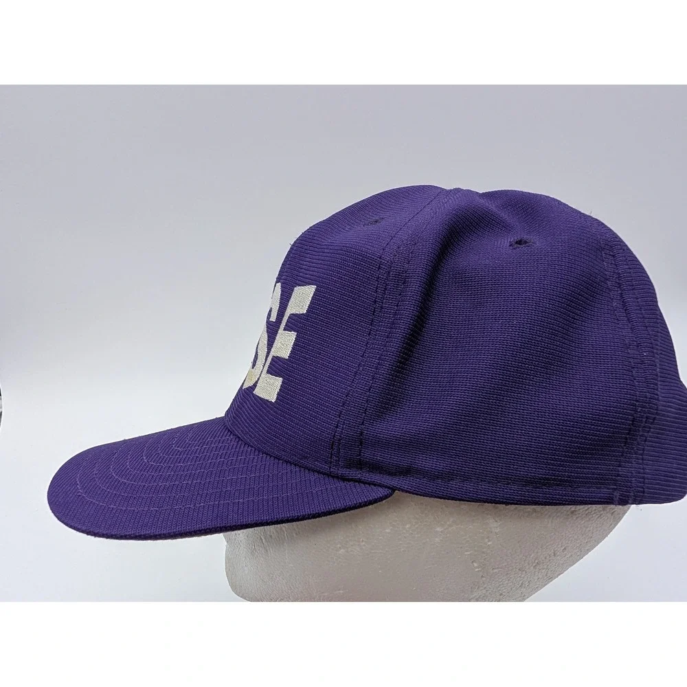 Vintage New Era JCSE Snapback Hat Purple Made in USA Medium-Large Cap